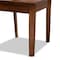 Baxton Studio Nicolette Modern and Contemporary Walnut Brown Finished Wood 7-Piece Dining Set 179-11388-10520-Zoro - alternate 6